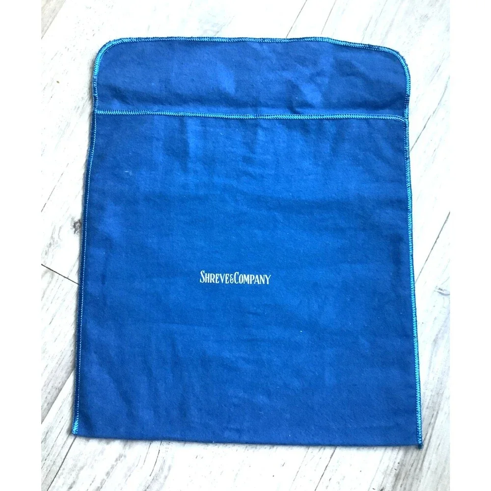 Shreve & Company Jeweler Sterling Silver Anti Tarnish Cloth Bag Pouch 10